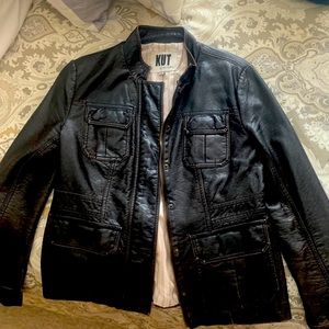 Kut from the Kloth leather Moto jacket.